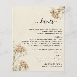 Vintage Edelweiss-Watercolor-Verschlusskarte