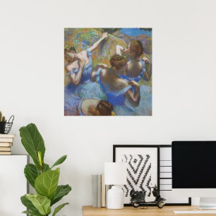 Vintage Edgar Degas Blaue Tänzerinnen Ballett Kuns Poster