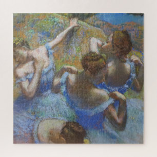 Vintage Edgar Degas Blaue Tänzerinnen Ballett Kuns Puzzle