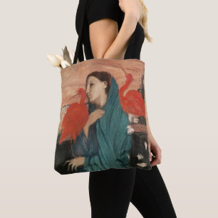 Vintage Edgar Degas Junge Frau mit Ibis Kunst
