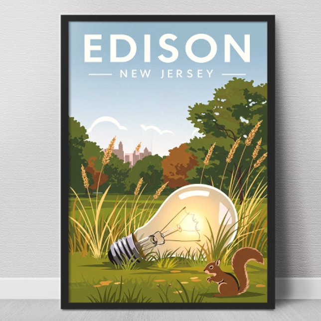 Vintage Edison New Jersey Poster (Von Creator hochgeladen)