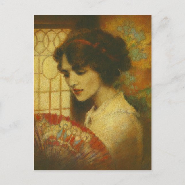 Vintage Edwardian Lady Postcard Postkarte (Vorderseite)