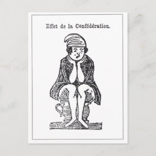 Vintage: Effekt der Konföderation Postkarte