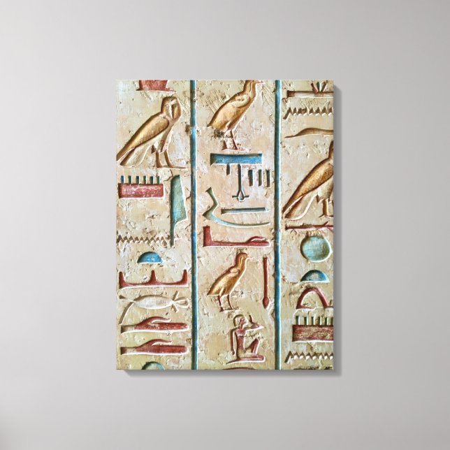 Vintage egyptische Leinwand (Vorderseite)