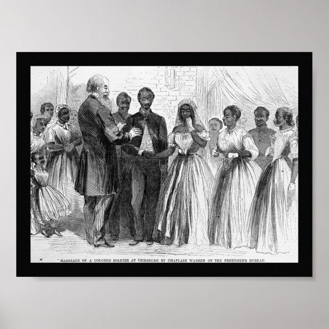 Vintage Ehe eines gefärbten Soldaten durch Chaplai Poster (Vorne)
