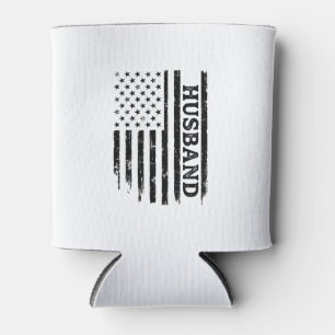 Vintage Ehemann Patriotic Flag Shirt Design_1 Dosenkühler