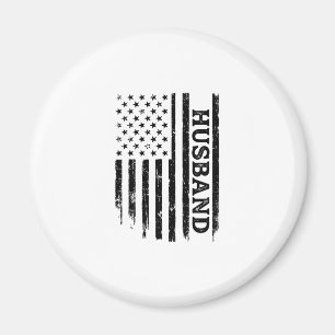 Vintage Ehemann Patriotic Flag Shirt Design_1 Magnet