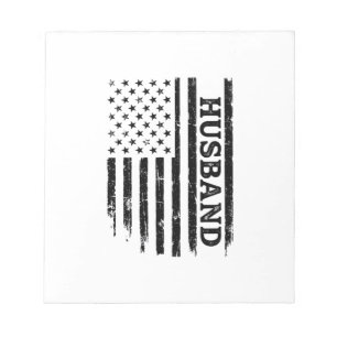 Vintage-Ehemann-Patriotismus-Flag-Shirt-Design_1 Notizblock