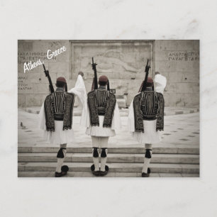 Vintage Ehrengarde Athen Griechenland Postkarte