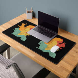 Vintage Eichhörnchen Funny Forest Animal Rodent Lo Schreibtischunterlage