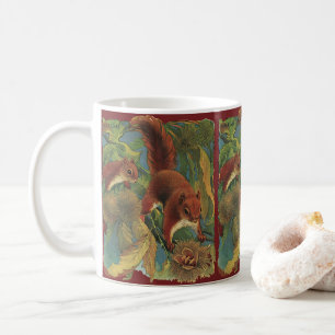 Vintage Eichhörnchen, Waldtiere, Wilde Tiere Tasse