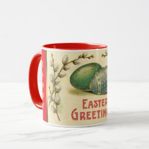 Vintage Eier Osterferien Tasse