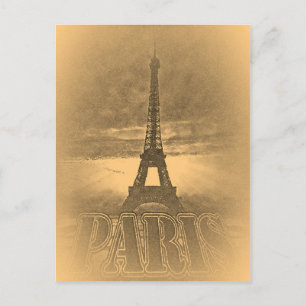 Vintage Eiffelturm Paris #1 - Postkarten