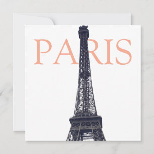 Vintage Eiffelturm Paris Europa Reise Foto Feiertagskarte