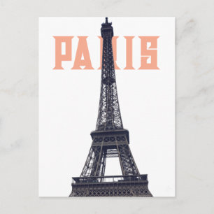 Vintage Eiffelturm Paris Europa Reise Foto Postkarte