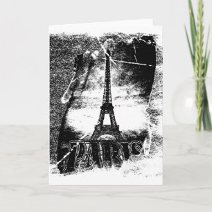 Vintage Eiffelturm Paris - Grußkarte Karte