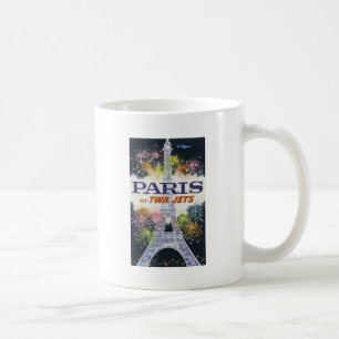 Vintage Eiffelturm Paris Luftverkehr Tasse