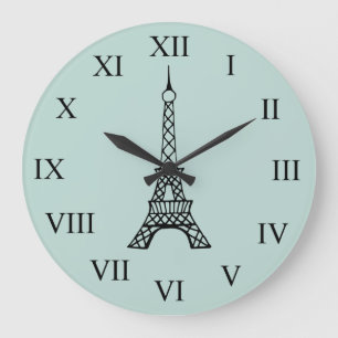 Vintage Eiffelturm Paris Wanduhr Geschenk