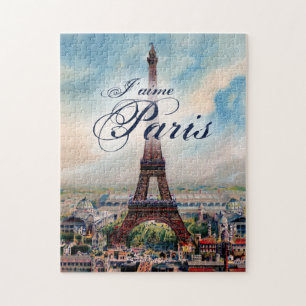 Vintage Eiffelturm Puzzle