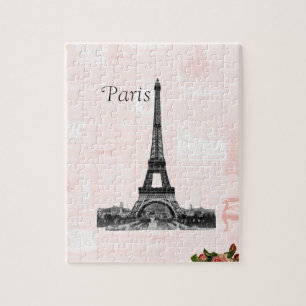 Vintage Eiffelturm Puzzle
