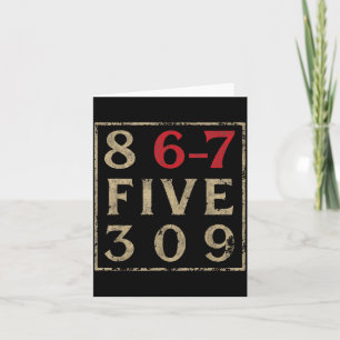 Vintage Eighties 867 Five 309 Nostalgisch Und Lust Karte