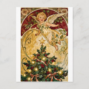 Vintage Ein Frohes Weihnachten Süßer Baby Engel Po