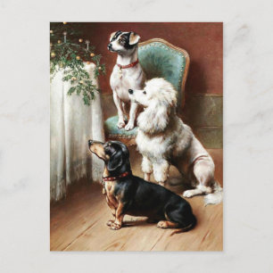 Vintage - Ein Weihnachtsgeschenk Feiertagspostkarte