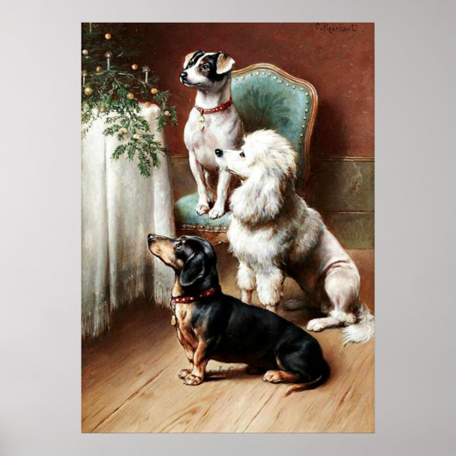 Vintage - Ein Weihnachtsgeschenk Poster (Vorne)
