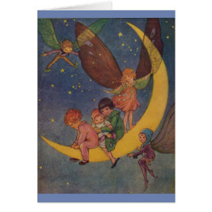 Vintage - Eine Mondfahrt bei Nacht,