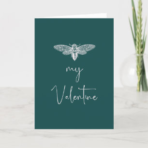 Vintage einfache lustige Biene mein Valentinstag G Feiertagskarte