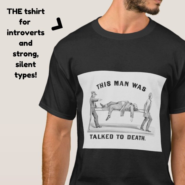 Vintage Einführung Unisex T-Shirt (A fun, funny tshirt for introverts, and strong, silent men!)