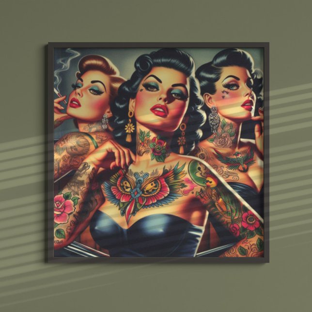 Vintage eingefärbte Girls Poster (Von Creator hochgeladen)