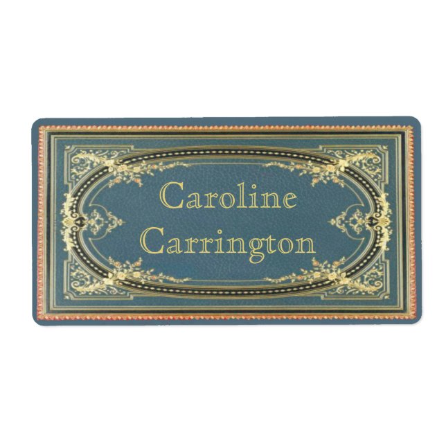 Vintage, eingravierte Ledereffekte Persönliche Auf (Vorne)