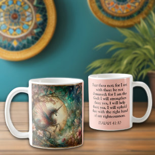 Vintage Einhorn Jesaja 41,10 Schrift Christlich Kaffeetasse