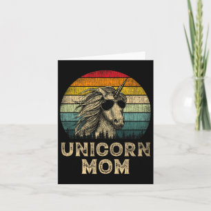 Vintage Einhorn-Mama Einhorn Liebhaber Mutter Mutt Karte