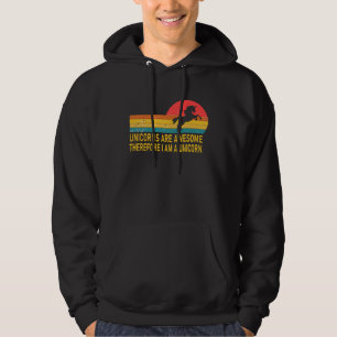 Vintage Einhörner sind großartig, deshalb bin ich Hoodie