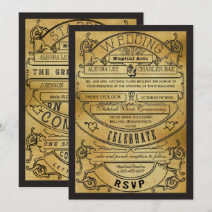 Vintage Einladung für moderne Typografie