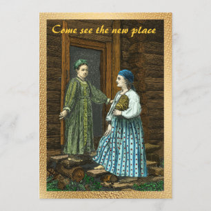 Vintage Einladung zur Haushaltserwärmung