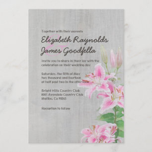 Vintage Einladung zur Hochzeit