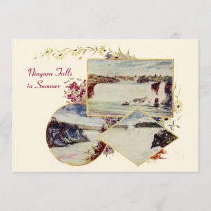 Vintage-Einladung zur Sommerparty an den Niagara-F Einladung