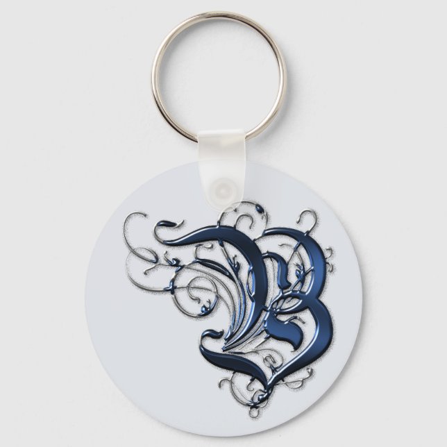 Vintage Einleitung B Schlüsselanhänger (Vorderseite)