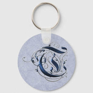 Vintage Einleitung T Schlüsselanhänger