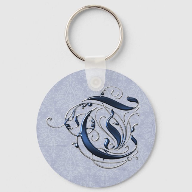 Vintage Einleitung T Schlüsselanhänger (Vorderseite)