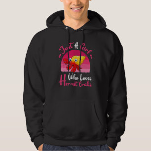 Vintage Einsiedlerkrebs Nur Ein Mädchen Das Einsi Hoodie