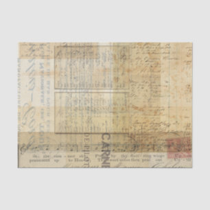 Vintage Eintagsfliege-Collage Seidenpapier