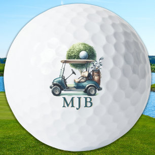 Vintage einzigartiger Wagen mit individuellem 3-Bu Golfball
