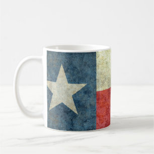 Vintage einzige Stern-Staatsflagge von Texas Tasse