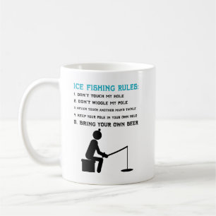 Vintage-Eisangler-Vater oder Mutter Geburtstagsges Kaffeetasse