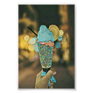 Vintage Eiscreme Fotodruck