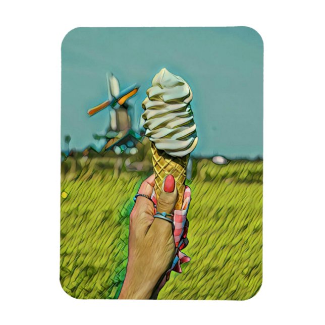 Vintage Eiscreme Magnet (Vertikal)
